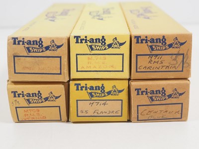 Lot 49 - A group of vintage TRI-ANG MINIC warships and...