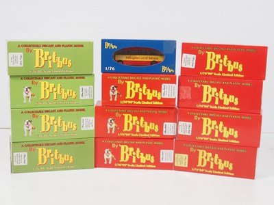 Lot 72 - A group of 1:76 scale diecast buses by BRITBUS,...