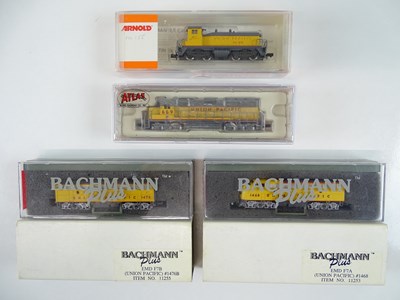 Lot 3 - A group of American Outline N Gauge diesel...
