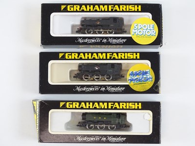 Lot 30 - A group of N Gauge Pannier tank locomotives by...