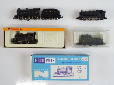 Lot 31 - A group of N Gauge steam and diesel...