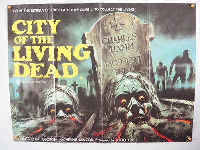 Lot 232 - CITY OF THE LIVING DEAD (1980) - UK Quad film...