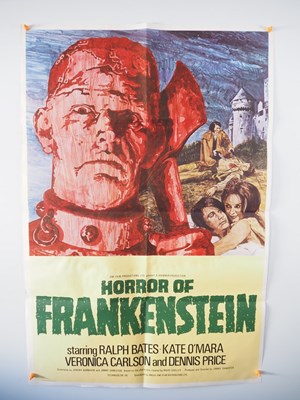 Lot 242 - HORROR OF FRANKENSTEIN (1970) - A UK one sheet...