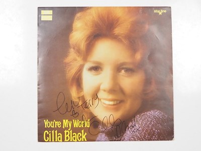 Lot 355 - CILLA BLACK - YOU'RE MY WORLD vinyl LP signed...