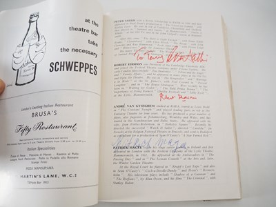 Lot 63 - A large quantity of bound theatre programmes...