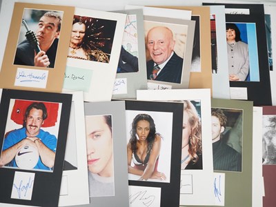 Lot 65 - A selection of mounted autographs comprising:...
