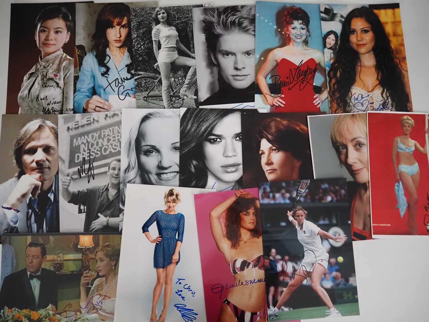 Lot 71 - A selection of signed photographs comprising:...