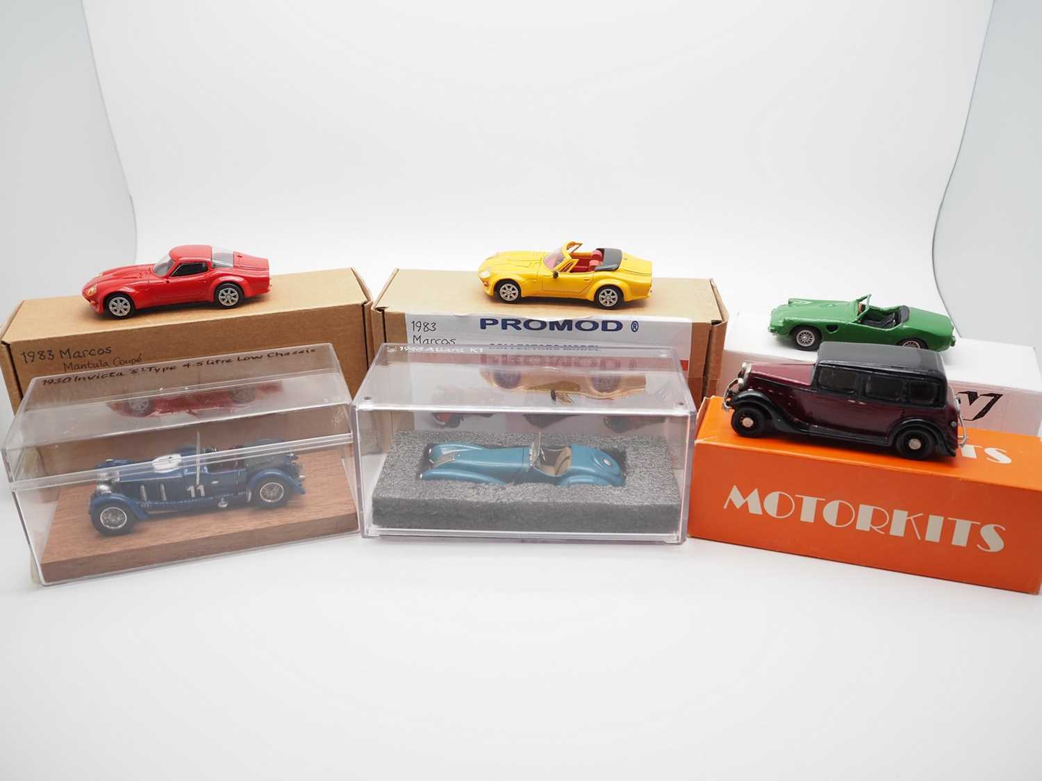 Lot 535 - A group of hand built 1:43 scale models, by