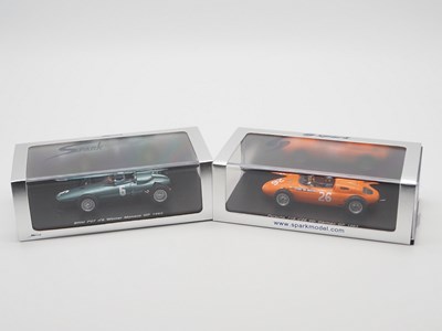 Lot 169 - A pair of 1:43 scale hand built resin models...