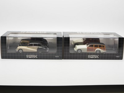 Lot 317 - A pair of hand built limited edition resin...