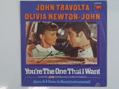Lot 77 - GREASE - A 7inch vinyl single record for...