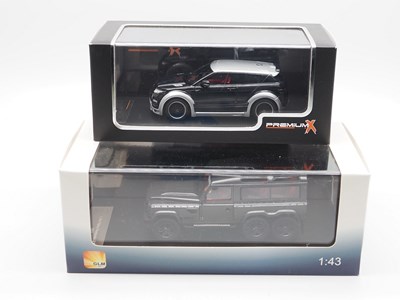 Lot 494 - A pair of hand built resin 1:43 scale models...