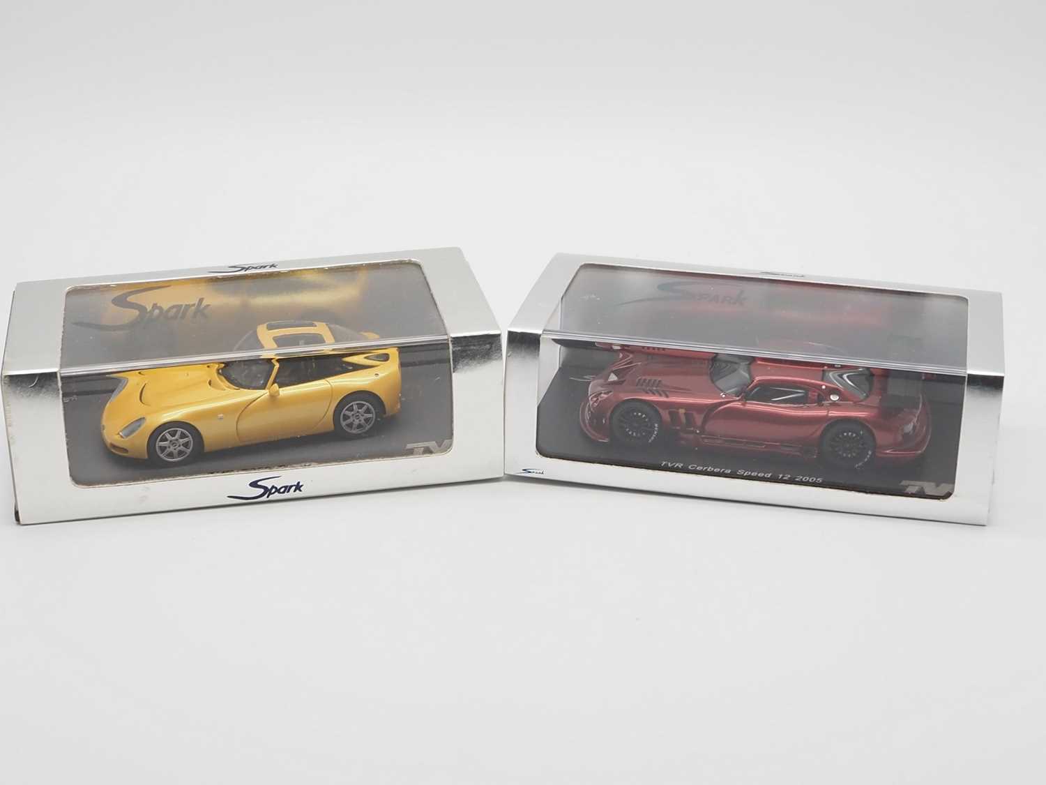 Lot 515 - A pair of 1:43 scale hand built resin models