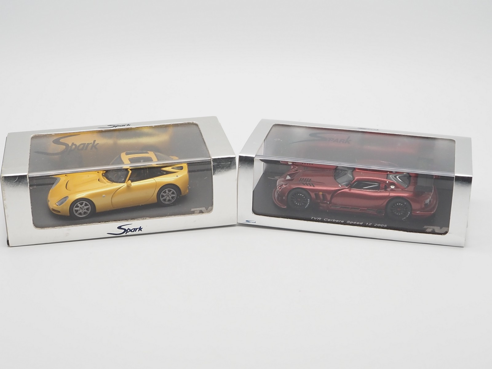 Lot 515 - A pair of 1:43 scale hand built resin models
