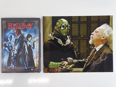 Lot 78 - HELLBOY - JOHN HURT: A pair of signed items...