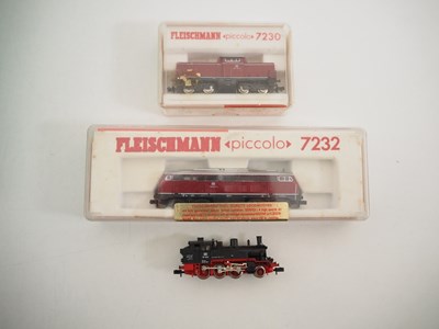 Lot 111 - A group of three FLEISCHMANN N gauge...