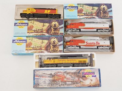 Lot 135 - A group of ATHEARN HO gauge diesel locomotives...