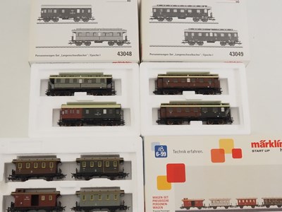 Lot 179 - A group of MARKLIN HO gauge 3-rail AC Prussian...