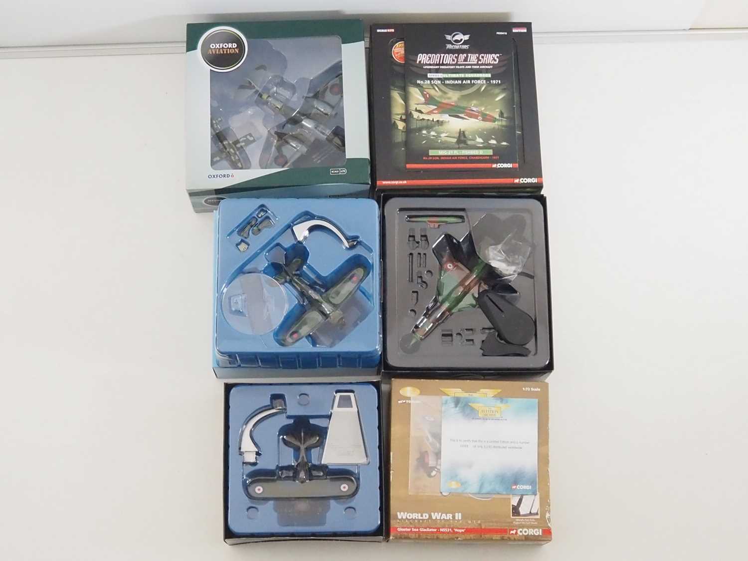 Lot 40 - A group of 1:72 scale military aircraft by...