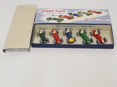 Lot 45 - A DINKY Toys Racing Cars Gift Set No. 4 - VG,...