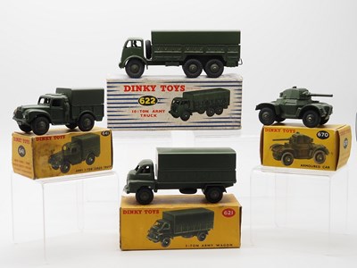 Lot 52 - A group of DINKY military vehicles comprising...