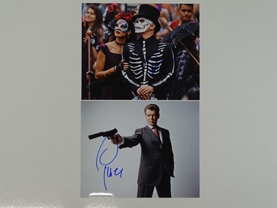 Lot 83 - JAMES BOND: A pair of signed 10x8 colour...