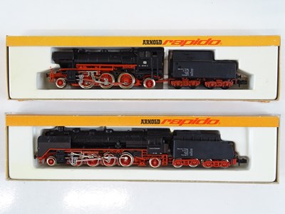 Lot 47 - A pair of German Outline N Gauge steam...