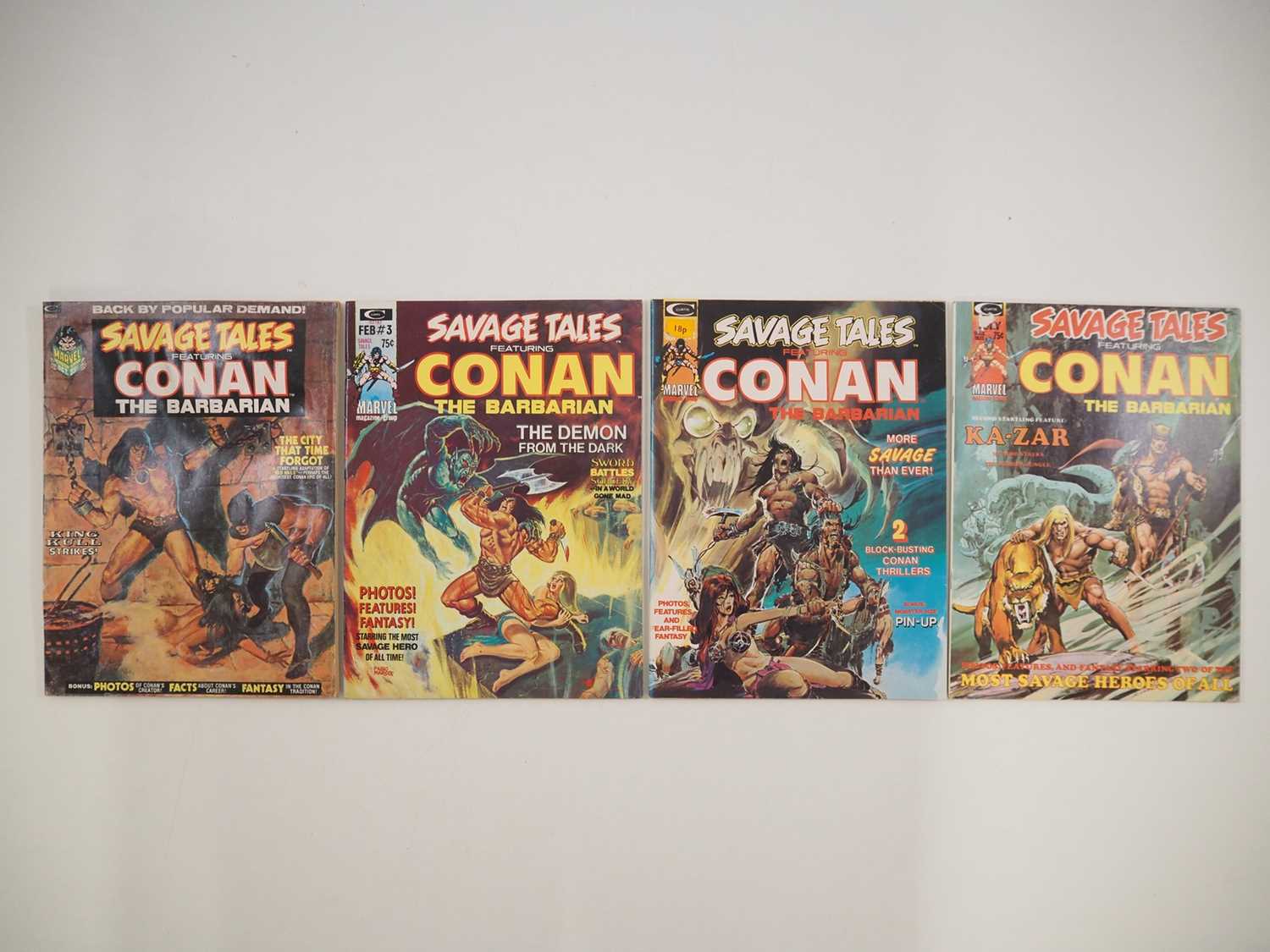 Lot 41 - SAVAGE TALES #2, 3, 4, 5 (4 in Lot) -...