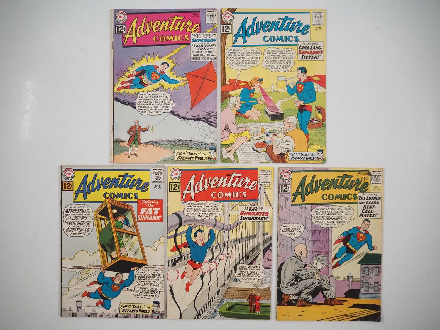Lot 544 - ADVENTURE COMICS #296, 297, 298, 299, 301 (5...