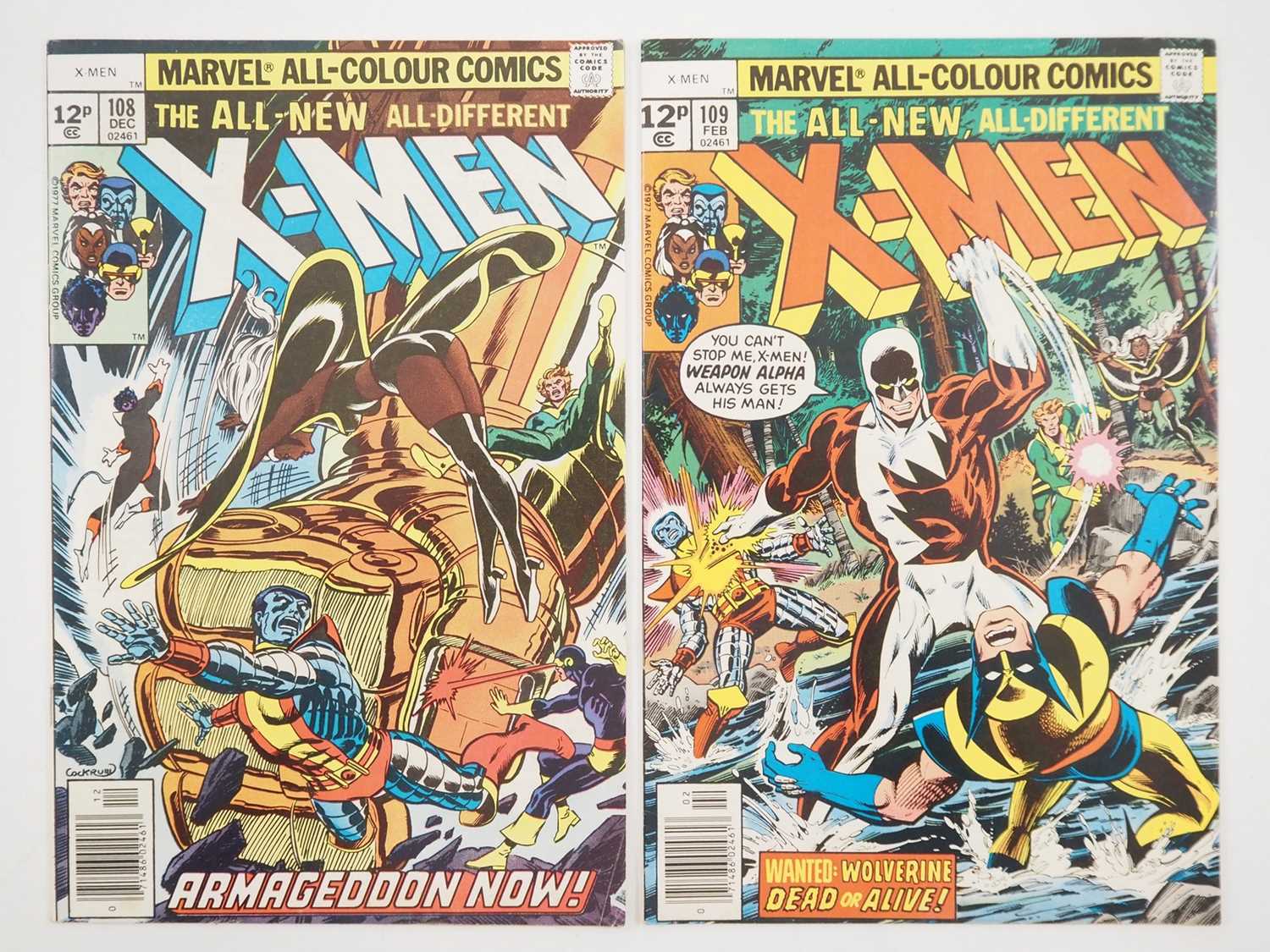 Lot 9 - UNCANNY X-MEN #108 & 109 (2 in Lot) - (1977 -...