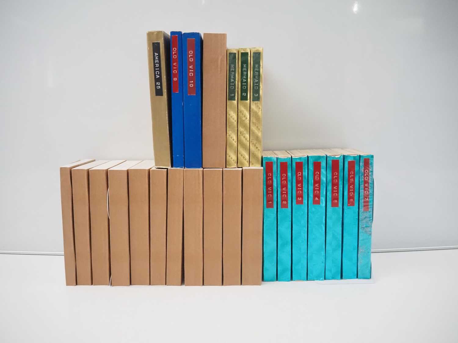 Lot 388 - Circa 25 bound books of theatre programmes...