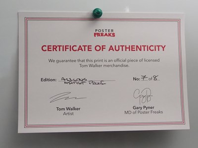 Lot 403 - ALIENS (2023) - Tom Walker - Signed limited...