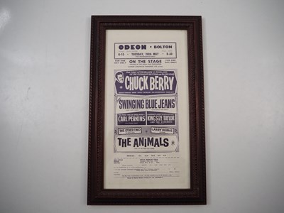 Lot 481 - A framed original concert flyer for CHUCK...