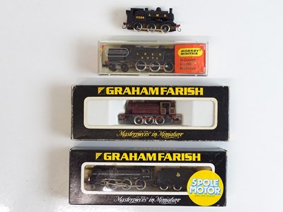 Lot 57 - A quantity of kit built N Gauge steam...