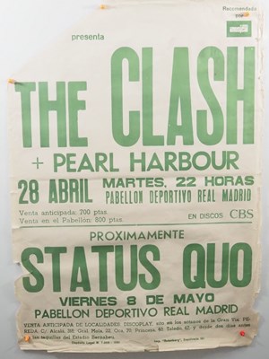 Lot 545 - THE CLASH – An original concert poster for...