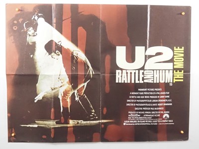 Lot 559 - U2 – U2 RATTLE AND HUM (1988) - UK Quad film...