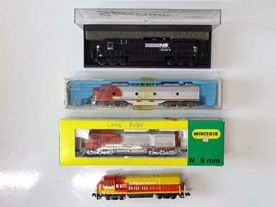 Lot 58 - A quantity of N Gauge American Outline diesel...
