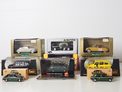 Lot 12 - A group of 1:43 scale assorted taxi cab...