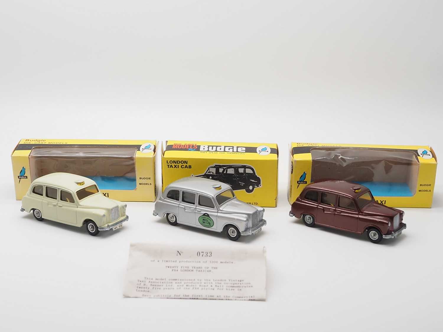 Lot 14 - A group of 1:43 scale diecast Austin FX4...