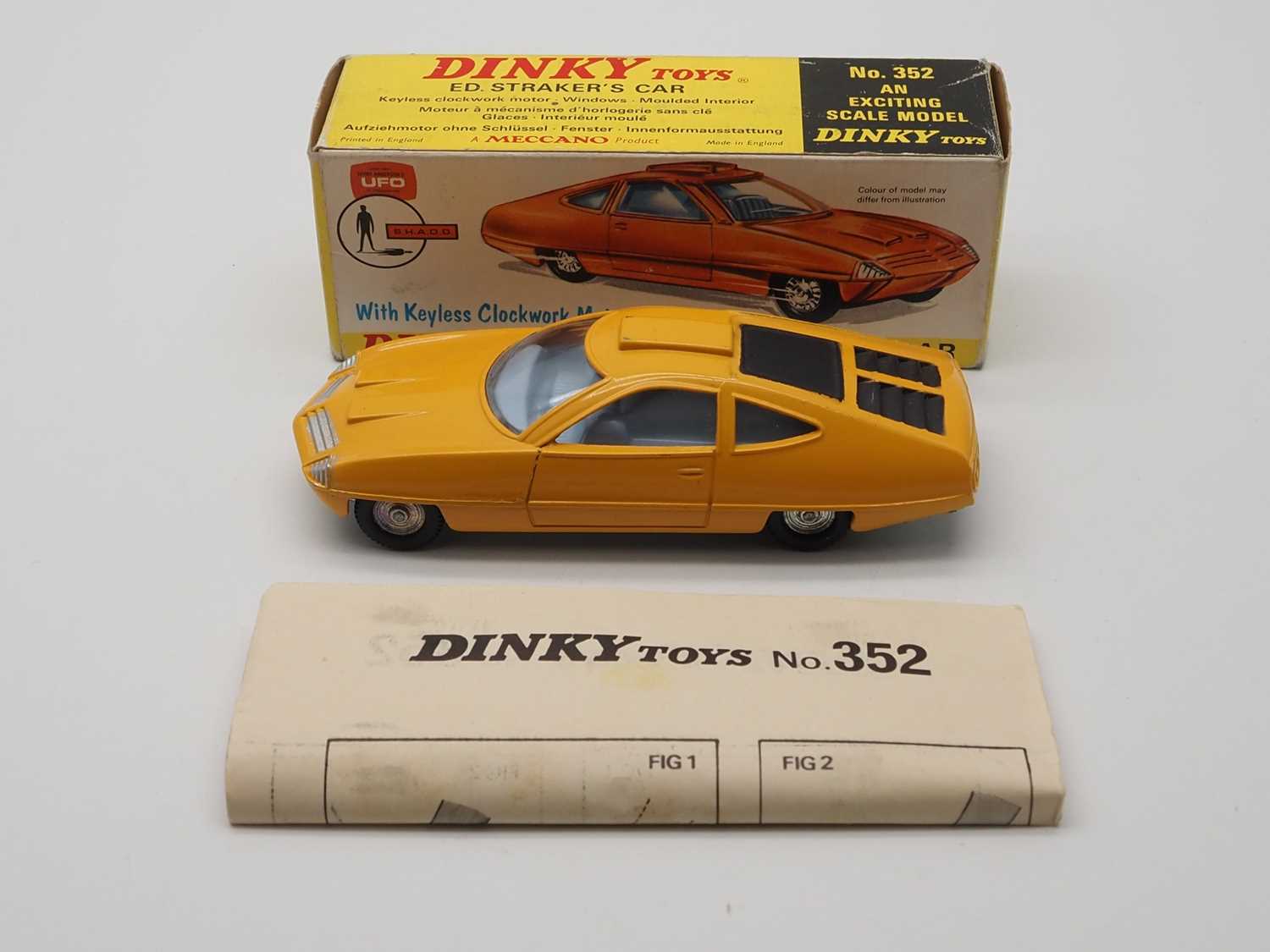 Lot 32 - A DINKY 352 Ed Straker's Car, yellow version,...