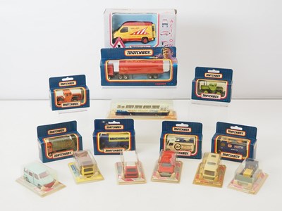 Lot 41 - A mixed group of boxed diecast vans, buses etc...