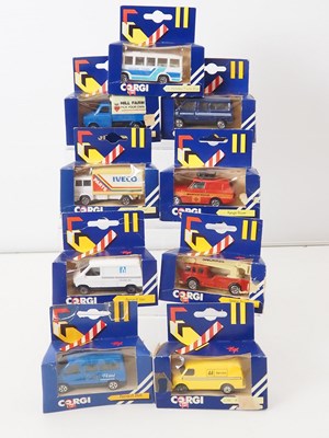 Lot 44 - A mixed group of boxed diecast vans, buses,...