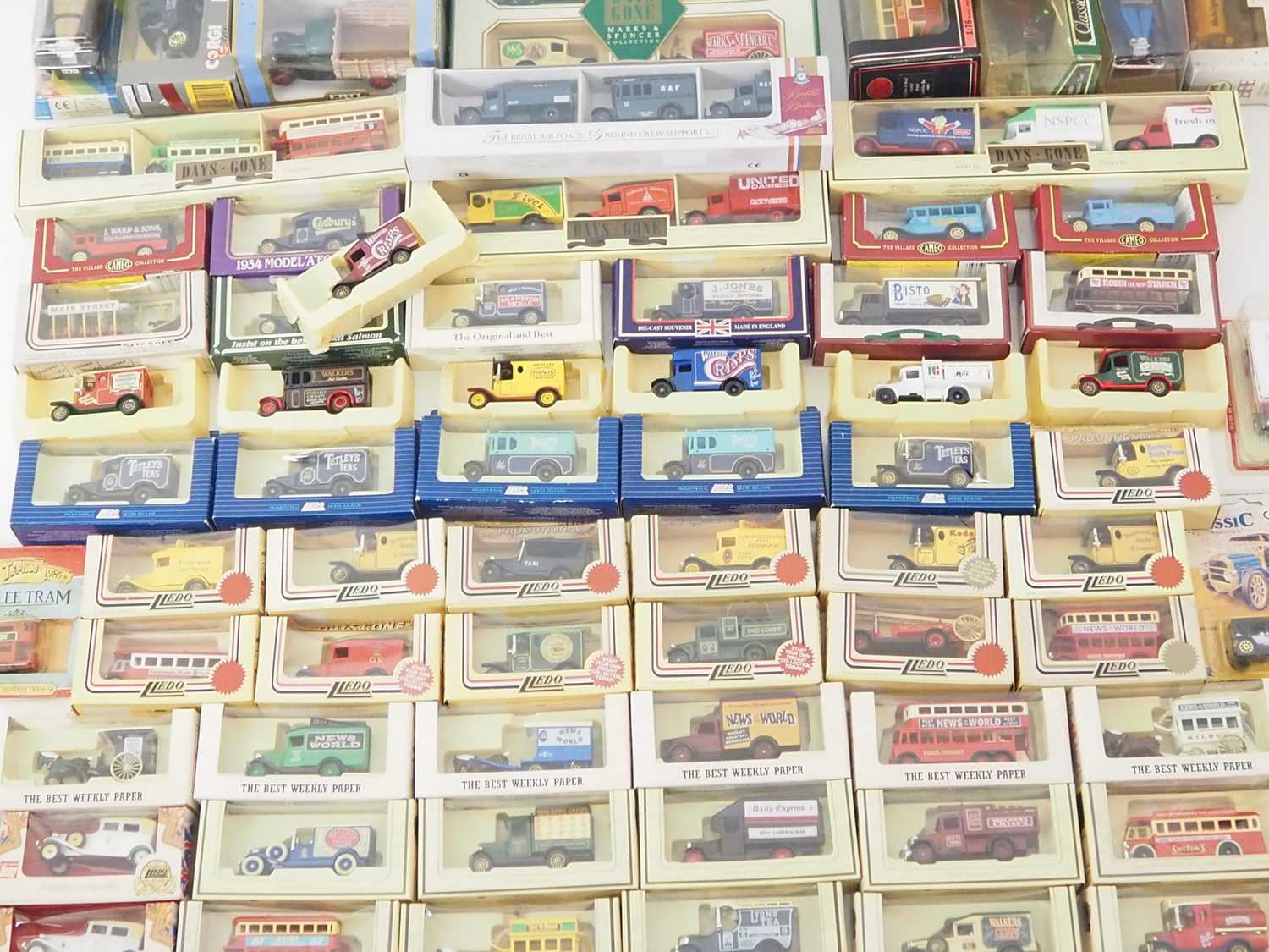 Lot 45 - A large quantity of diecast trucks, buses etc...