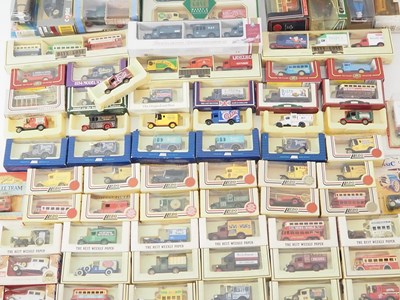 Lot 45 - A large quantity of diecast trucks, buses etc...