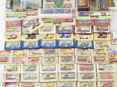 Lot 45 - A large quantity of diecast trucks, buses etc...