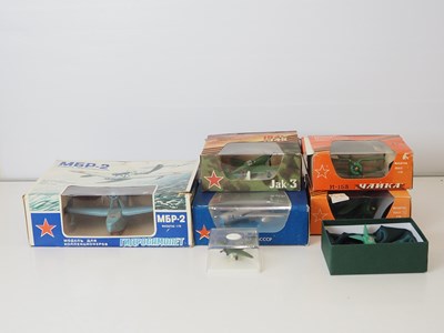 Lot 103 - A group of Russian diecast military aircraft...