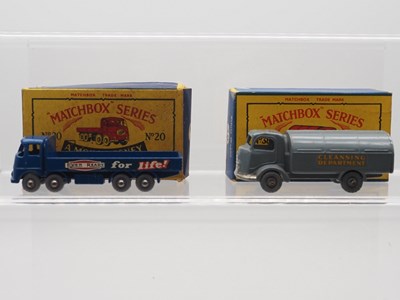 Lot 110 - A pair of MATCHBOX Regular Wheels lorries,...