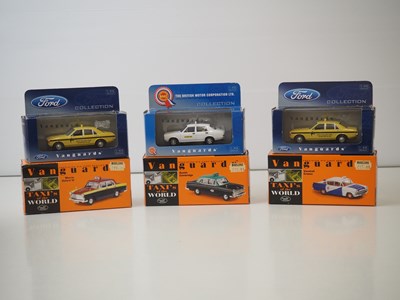 Lot 124 - A group of 1:43 scale diecast model Taxis by...