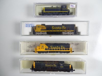 Lot 6 - A group of American Outline N Gauge diesel...