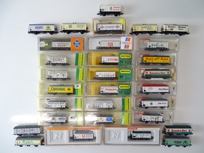 Lot 60 - A quantity of N Gauge European Outline beer...